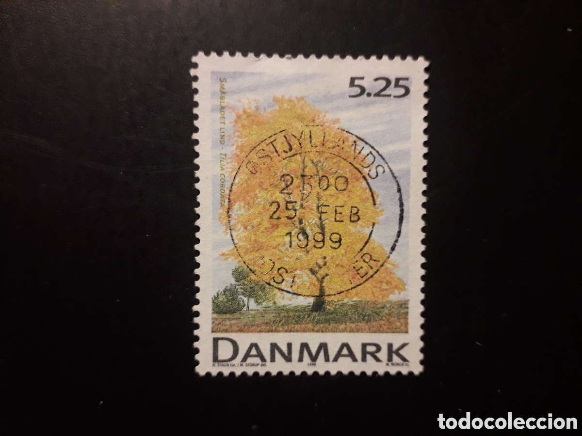 Sellos: DINAMARCA YVERT 1204 SELLO SUELTO USADO 1999 FLORA, &Aacute;RBOLES PEDIDO M&Iacute;NIMO 3&euro;