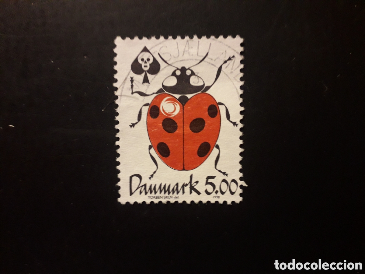 Sellos: DINAMARCA YVERT 1177 SERIE COMPLETA USADA 1998 FAUNA INSECTOS PEDIDO M&Iacute;NIMO 3&euro;
