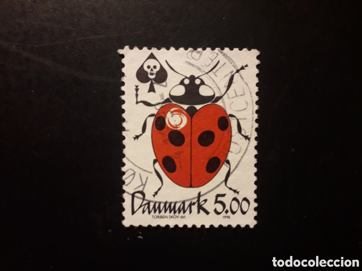 Sellos: DINAMARCA YVERT 1177 SERIE COMPLETA USADA 1998 FAUNA INSECTOS PEDIDO M&Iacute;NIMO 3&euro;