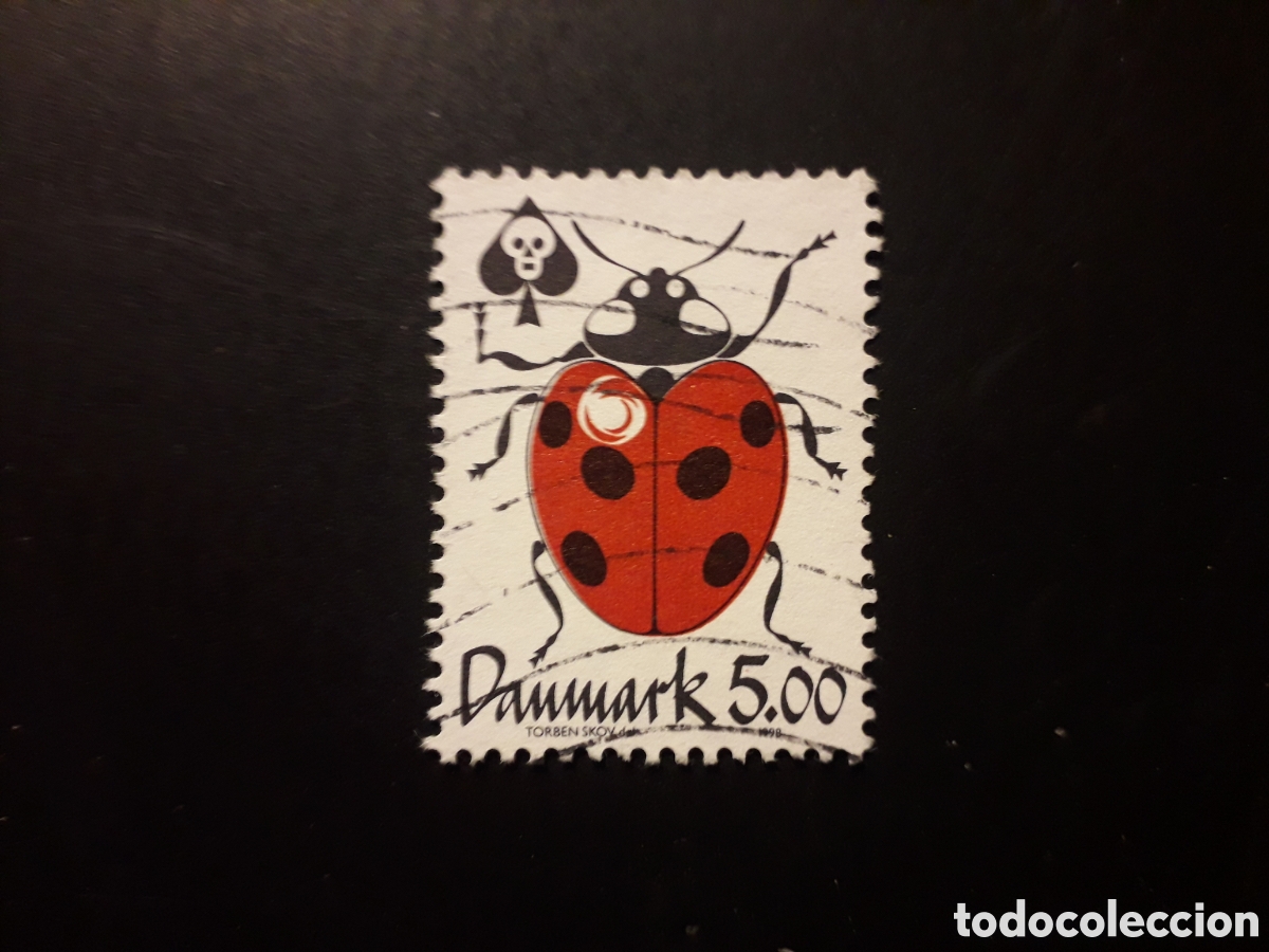 Sellos: DINAMARCA YVERT 1177 SERIE COMPLETA USADA 1998 FAUNA INSECTOS PEDIDO M&Iacute;NIMO 3&euro;