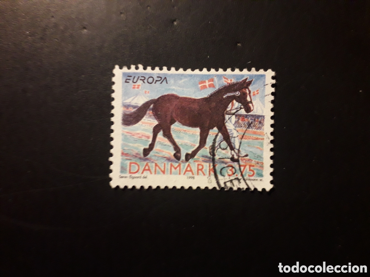 Sellos: DINAMARCA YVERT 1191 SELLO SUELTO USADO 1998 EUROPA FAUNA, CABALLO, FESTIVALES PEDIDO M&Iacute;NIMO 3&euro;