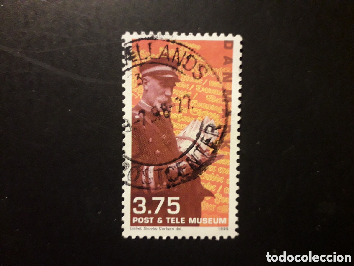 Sellos: DINAMARCA YVERT 1187 SELLO SUELTO USADO 1998 CARTERO PEDIDO M&Iacute;NIMO 3&euro;