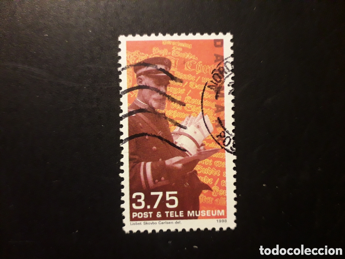 Sellos: DINAMARCA YVERT 1187 SELLO SUELTO USADO 1998 CARTERO PEDIDO M&Iacute;NIMO 3&euro;