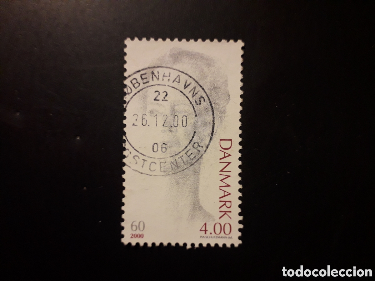 Sellos: DINAMARCA YVERT 1241 SELLO SUELTO USADO 2000 REINA MARGARITA PEDIDO M&Iacute;NIMO 3&euro;