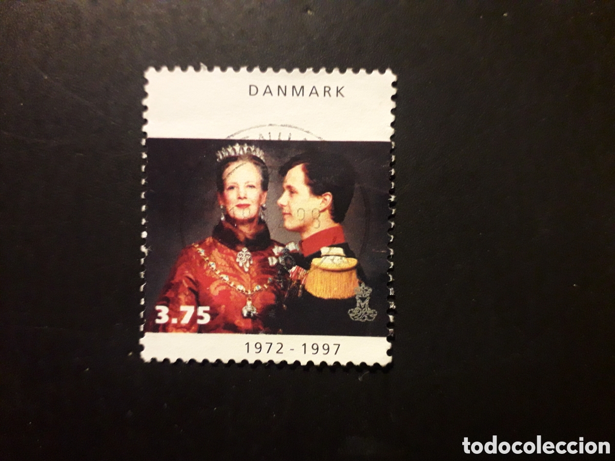 Sellos: DINAMARCA YVERT 1145 SELLO SUELTO USADO 1997 REINADO DE LA REINA MARGARITA PEDIDO M&Iacute;NIMO 3&euro;