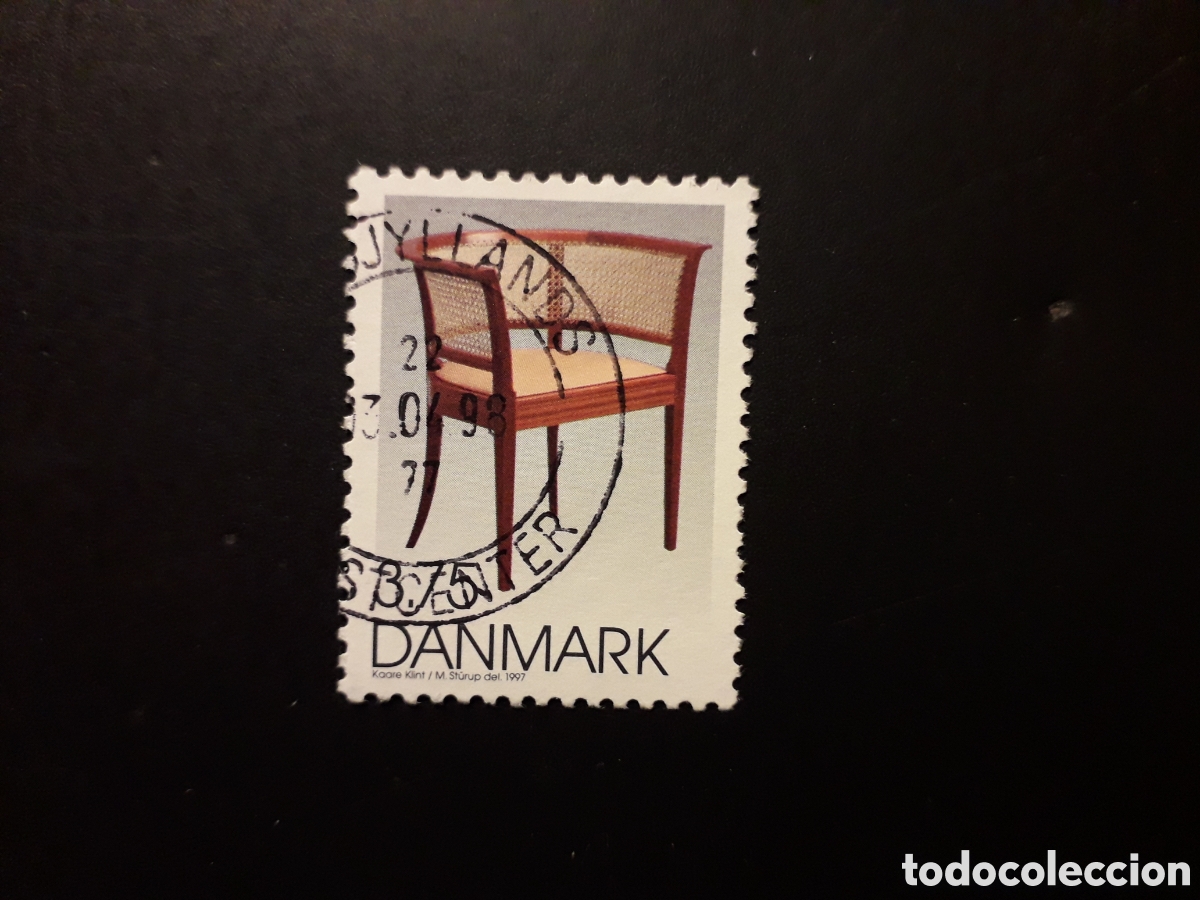 Sellos: DINAMARCA YVERT 1169 SELLO SUELTO USADO 1997 DISE&Ntilde;O DAN&Eacute;S, SILLA PEDIDO M&Iacute;NIMO 3&euro;