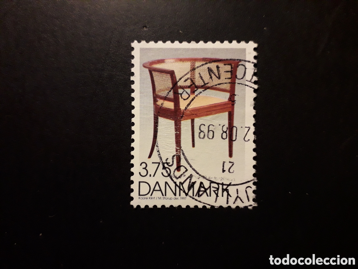 Sellos: DINAMARCA YVERT 1169 SELLO SUELTO USADO 1997 DISE&Ntilde;O DAN&Eacute;S, SILLA PEDIDO M&Iacute;NIMO 3&euro;