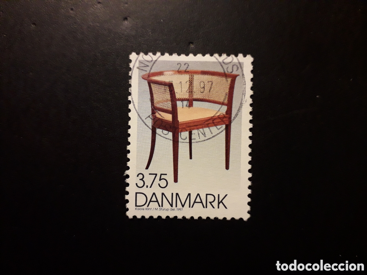 Sellos: DINAMARCA YVERT 1169 SELLO SUELTO USADO 1997 DISE&Ntilde;O DAN&Eacute;S, SILLA PEDIDO M&Iacute;NIMO 3&euro;