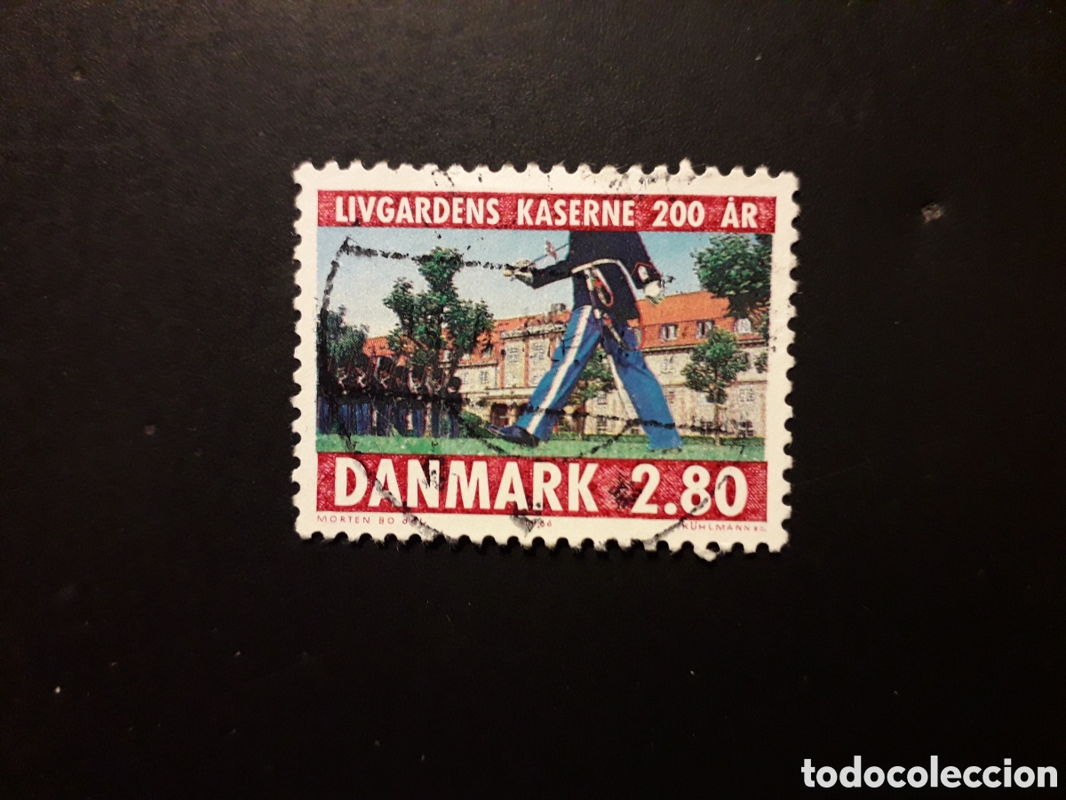 Sellos: DINAMARCA YVERT 867 SERIE COMPLETA USADA 1986 GUARDIA REAL, UNIFORMES PEDIDO M&Iacute;NIMO 3&euro;