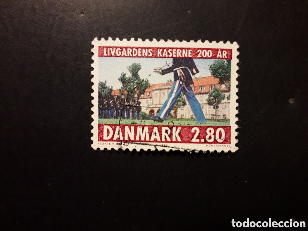 Sellos: DINAMARCA YVERT 867 SERIE COMPLETA USADA 1986 GUARDIA REAL, UNIFORMES PEDIDO M&Iacute;NIMO 3&euro;