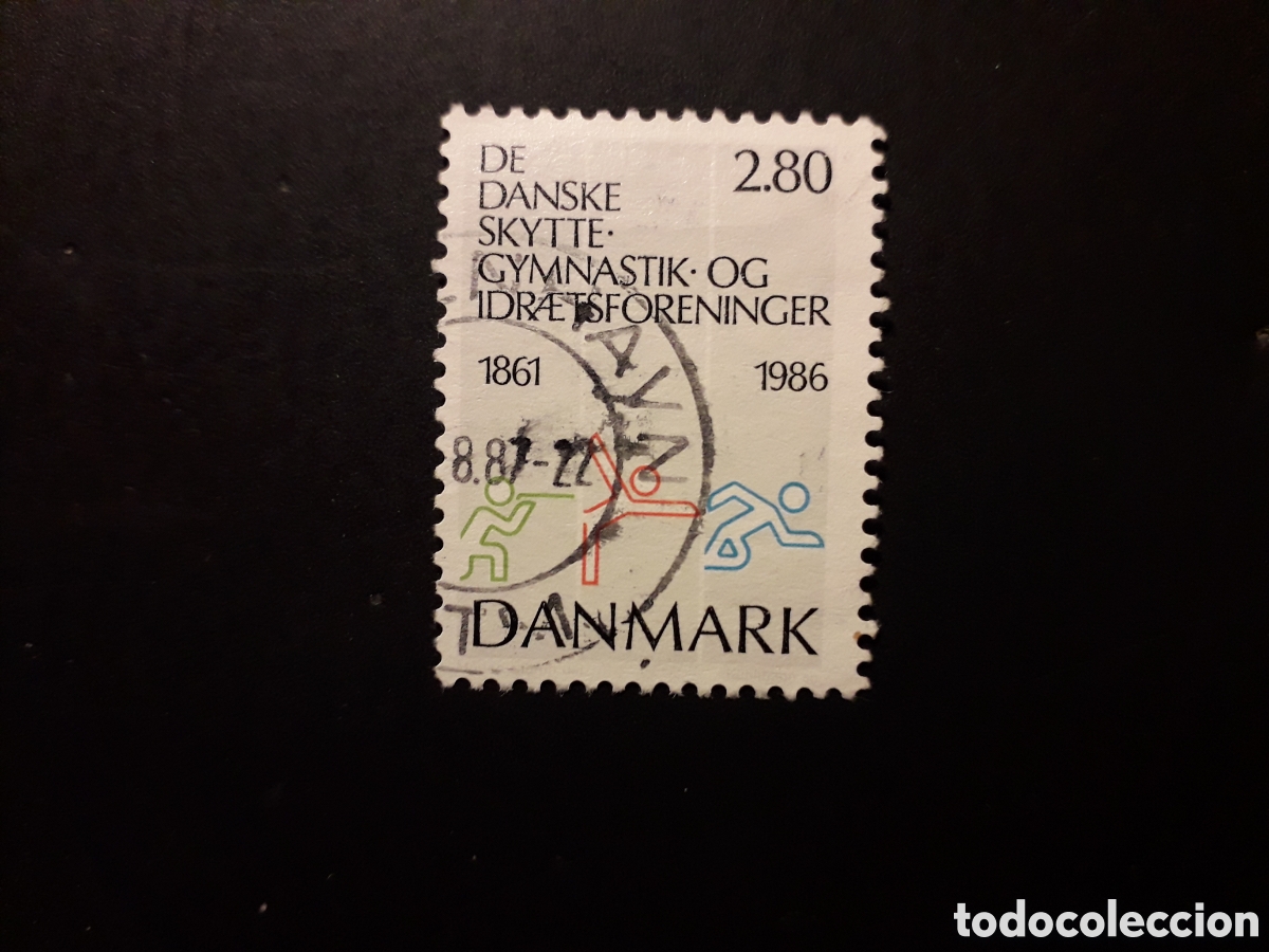 Sellos: DINAMARCA YVERT 875 SERIE COMPLETA USADA 1986 DEPORTES, GIMNASIA, TIRO OL&Iacute;MPICO PEDIDO M&Iacute;NIMO 3&euro;