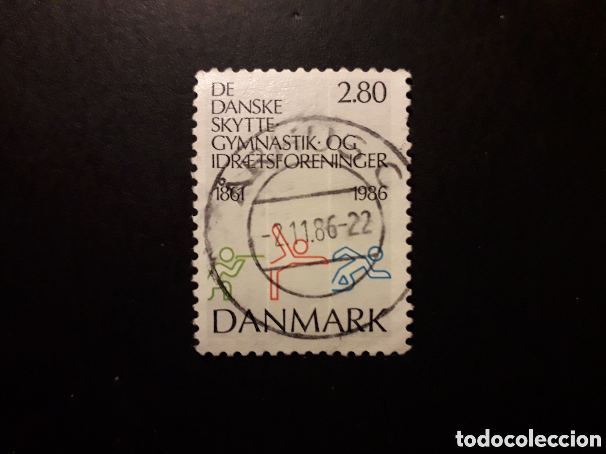 Sellos: DINAMARCA YVERT 875 SERIE COMPLETA USADA 1986 DEPORTES, GIMNASIA, TIRO OL&Iacute;MPICO PEDIDO M&Iacute;NIMO 3&euro;