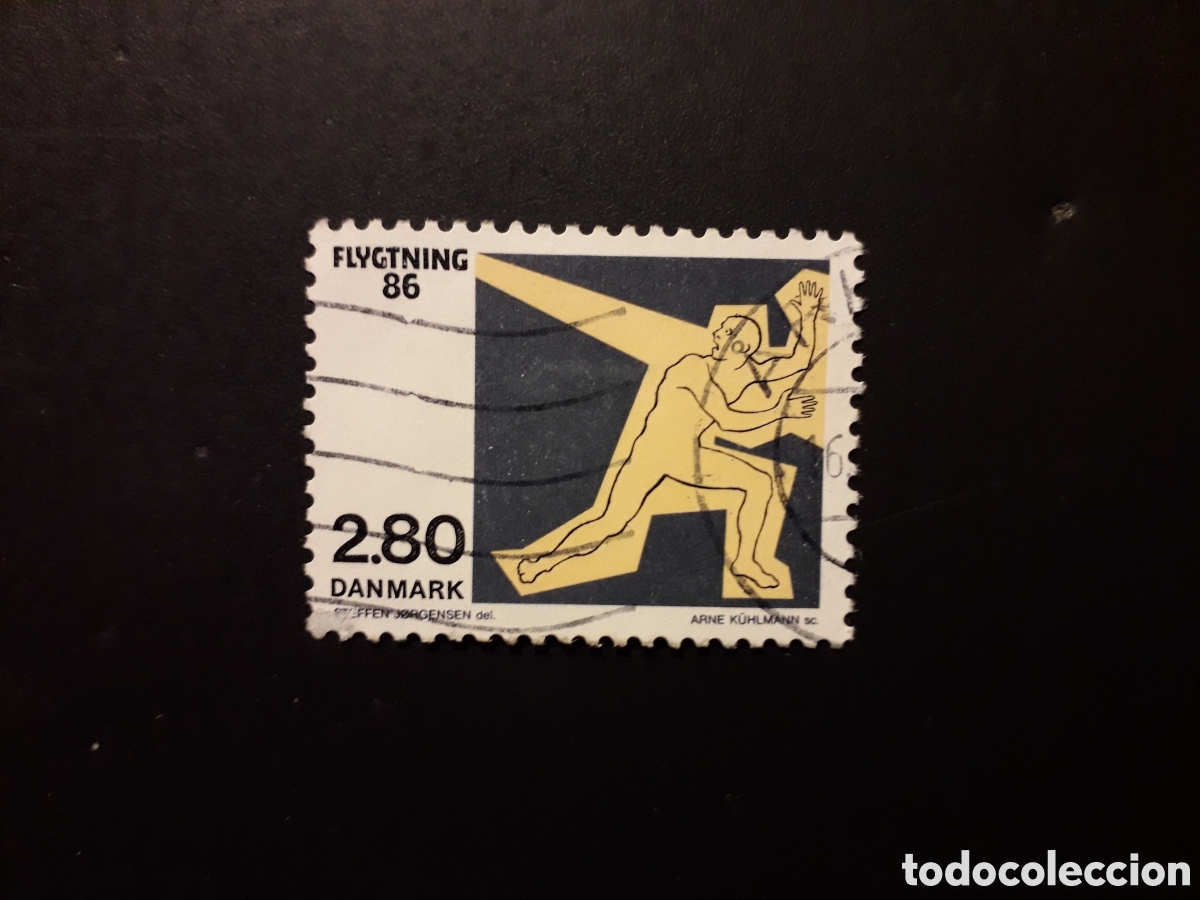 Sellos: DINAMARCA YVERT 887 SERIE COMPLETA USADA 1986 REFUGIADOS PEDIDO M&Iacute;NIMO 3&euro;
