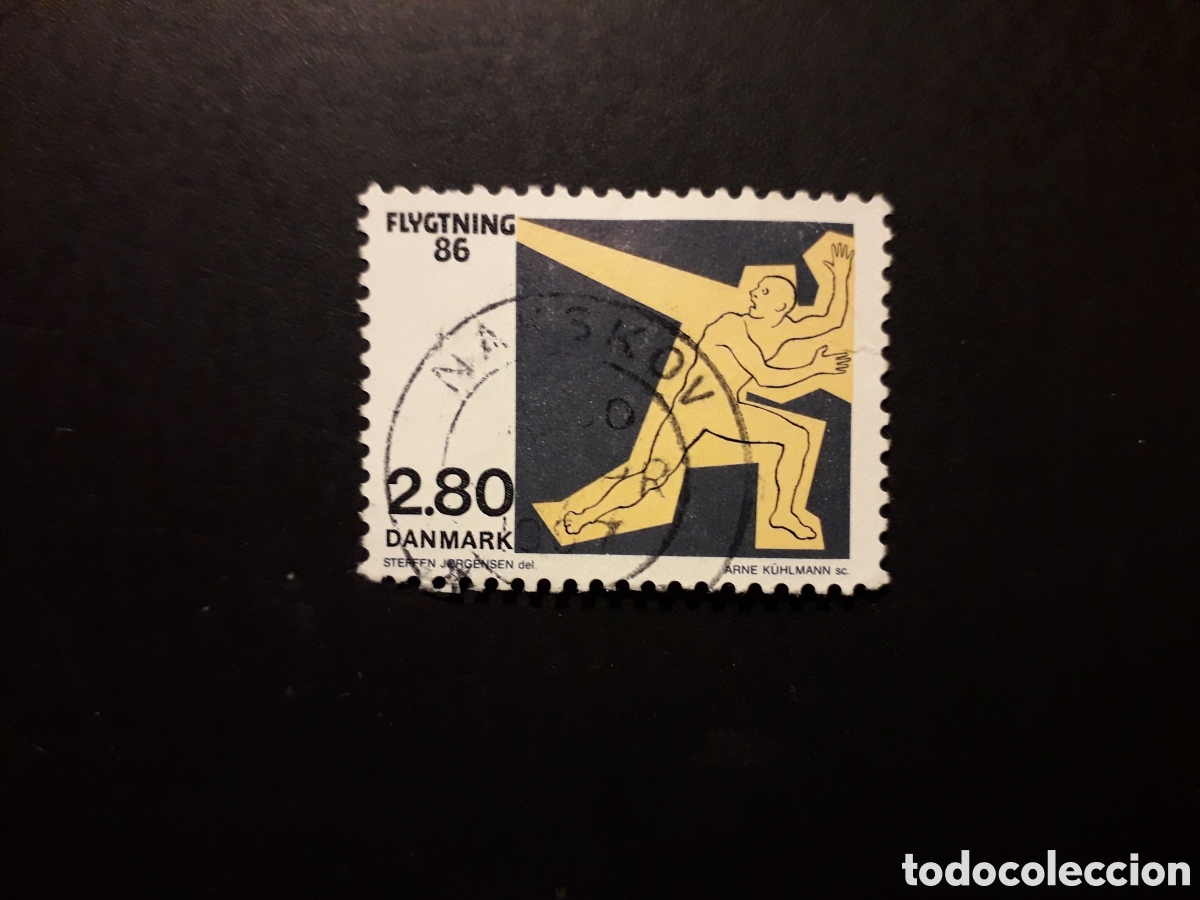 Sellos: DINAMARCA YVERT 887 SERIE COMPLETA USADA 1986 REFUGIADOS PEDIDO M&Iacute;NIMO 3&euro;