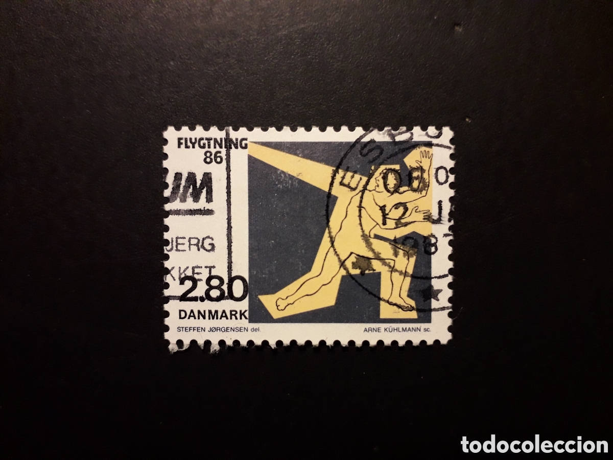 Sellos: DINAMARCA YVERT 887 SERIE COMPLETA USADA 1986 REFUGIADOS PEDIDO M&Iacute;NIMO 3&euro;
