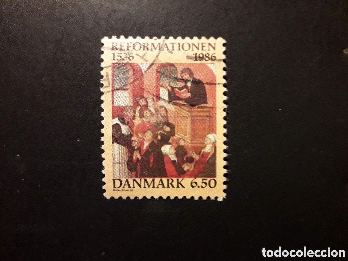 Sellos: DINAMARCA YVERT 889 SERIE COMPLETA USADA 1986 450 A&Ntilde;OS DE LA REFORMA PROTESTANTE PEDIDO M&Iacute;NIMO 3&euro;