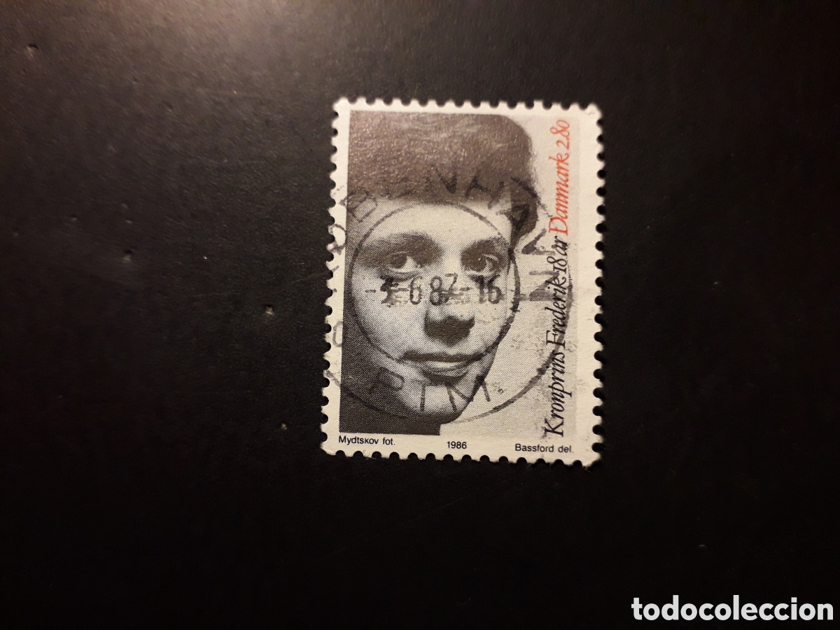 Sellos: DINAMARCA YVERT 870 SERIE COMPLETA USADA 1986 PR&Iacute;NCIPE FREDERIK PEDIDO M&Iacute;NIMO 3&euro;