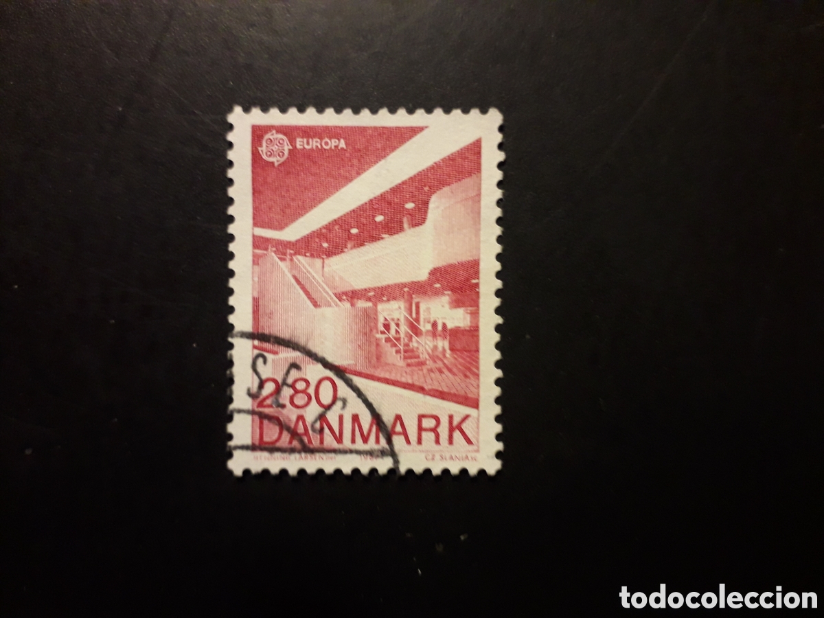 Sellos: DINAMARCA YVERT 897 SELLO SUELTO USADO 1987 EUROPA CEPT ARQUITECTURA PEDIDO M&Iacute;NIMO 3&euro;