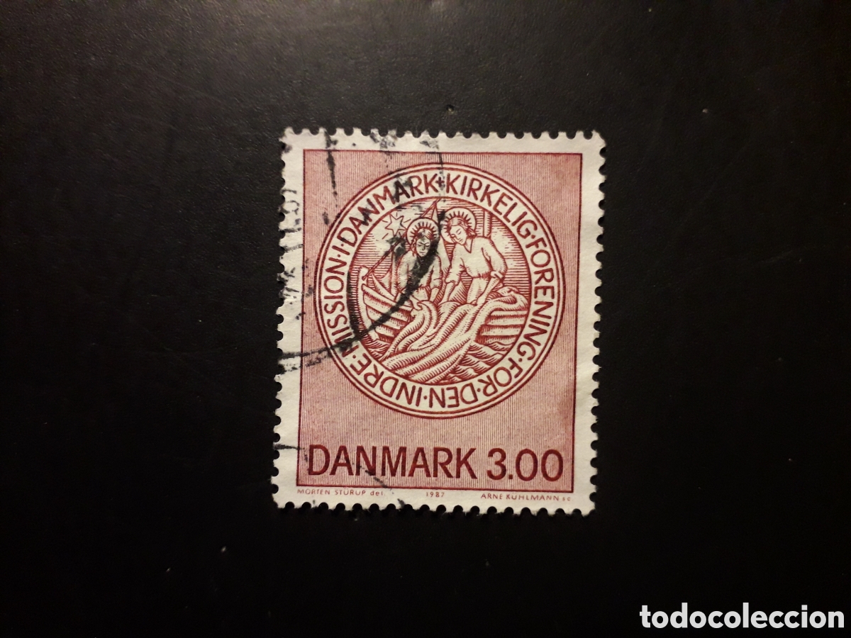 Sellos: DINAMARCA YVERT 907 SERIE COMPLETA 1987 CASA DE MISIONES, PESCA, PEDIDO M&Iacute;NIMO 3&euro;