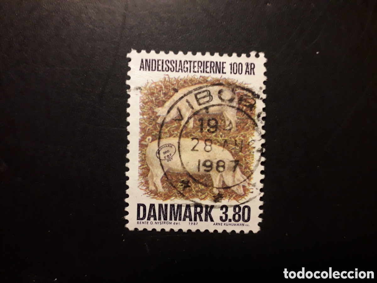 Sellos: DINAMARCA YVERT 900 SERIE COMPLETA 1987 CHARCUTER&Iacute;A, FAUNA CERDOS PEDIDO M&Iacute;NIMO 3&euro;