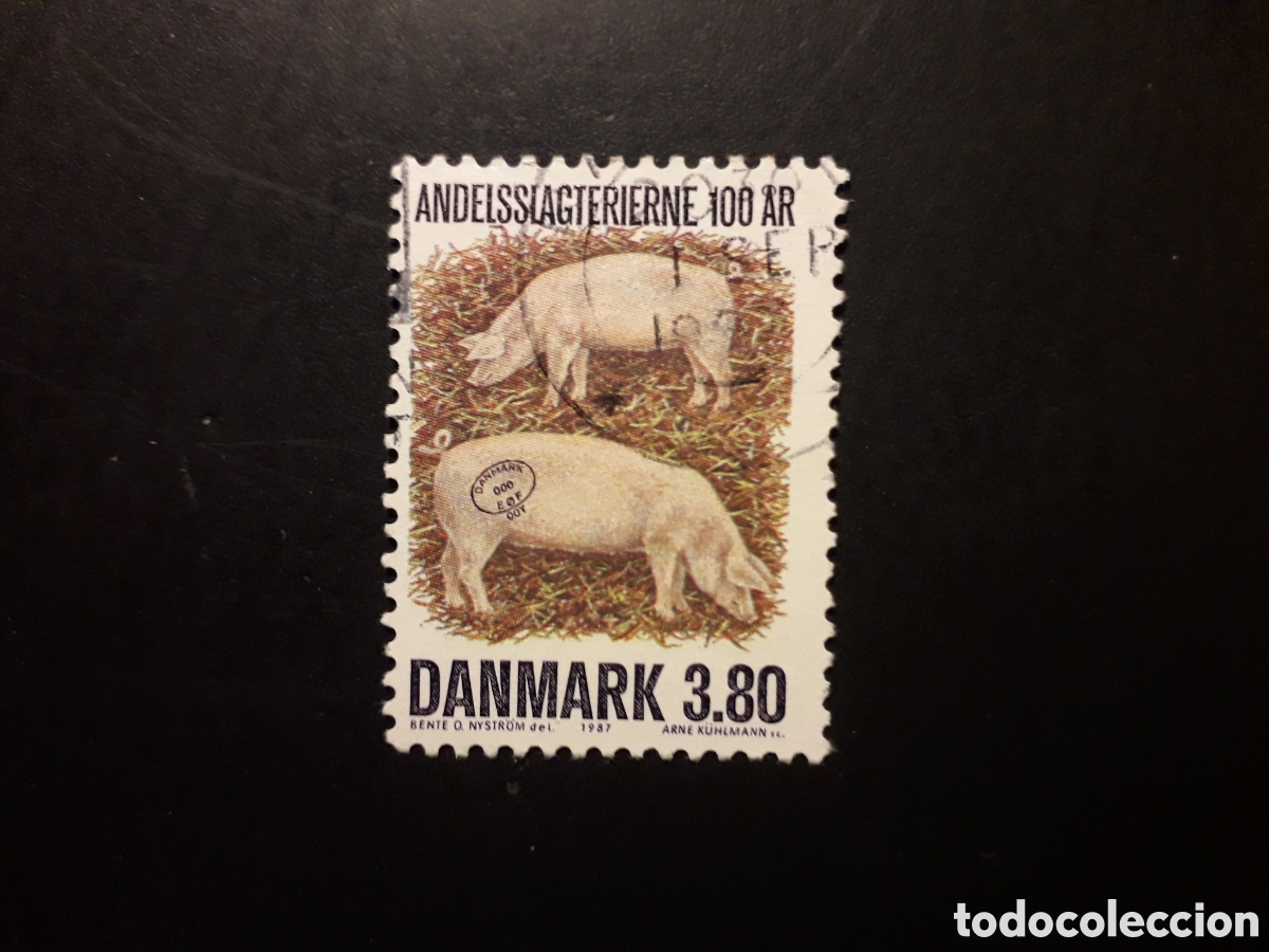 Sellos: DINAMARCA YVERT 900 SERIE COMPLETA 1987 CHARCUTER&Iacute;A, FAUNA CERDOS PEDIDO M&Iacute;NIMO 3&euro;