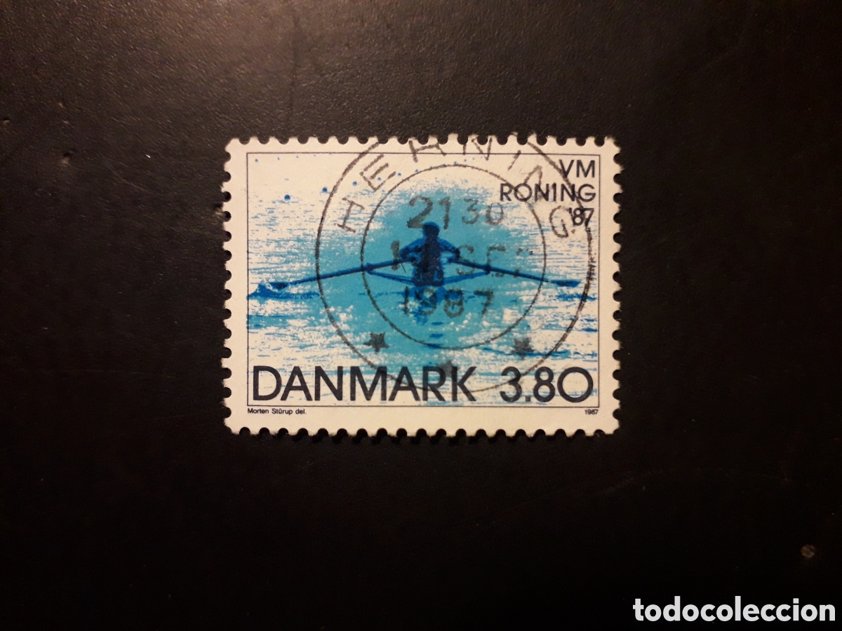 Sellos: DINAMARCA YVERT 902 SERIE COMPLETA 1987 DEPORTES, REMO PEDIDO M&Iacute;NIMO 3&euro;