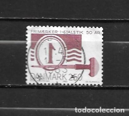 Sellos: Dinamarca, 1983, cincuenta aniversario del primer sello grabado, yvert 774, usado