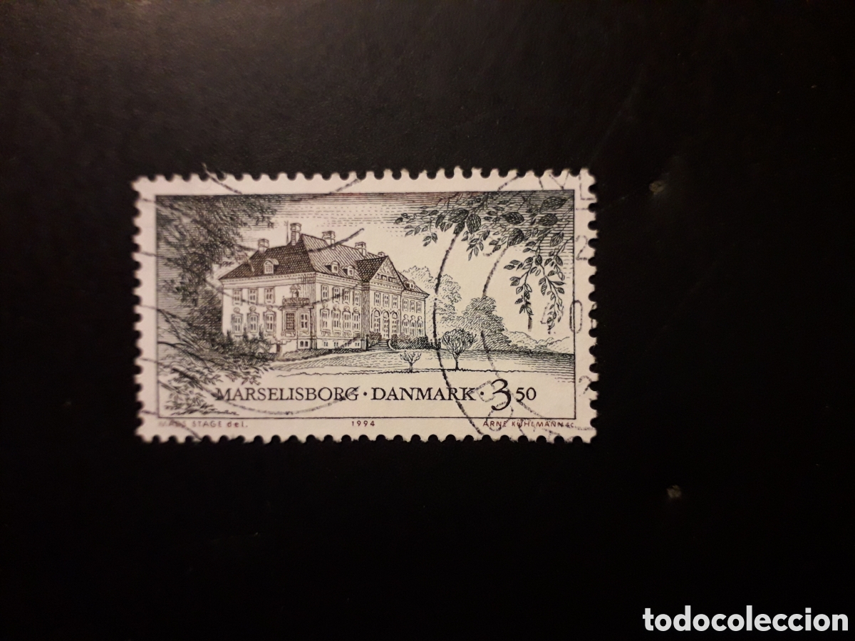 Sellos: DINAMARCA YVERT 1076 SELLO SUELTO USADO 1994 CASTILLO DE MARSELISBORG PEDIDO M&Iacute;NIMO 3&euro;