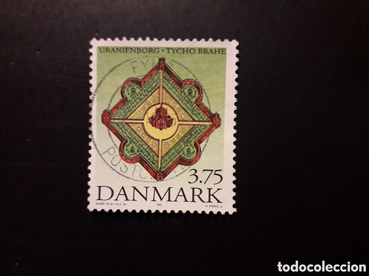 Sellos: DINAMARCA YVERT 1113 SELLO SUELTO USADO 1995 ASTRONOM&Iacute;A, TYCHO BRAHE PEDIDO M&Iacute;NIMO 3&euro;
