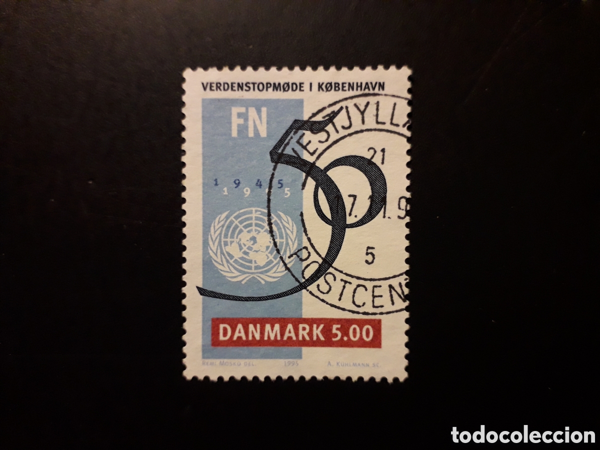 Sellos: DINAMARCA YVERT 1098 SERIE COMPLETA USADA 1995 50 A&Ntilde;OS DE LA ONU PEDIDO M&Iacute;NIMO 3&euro;