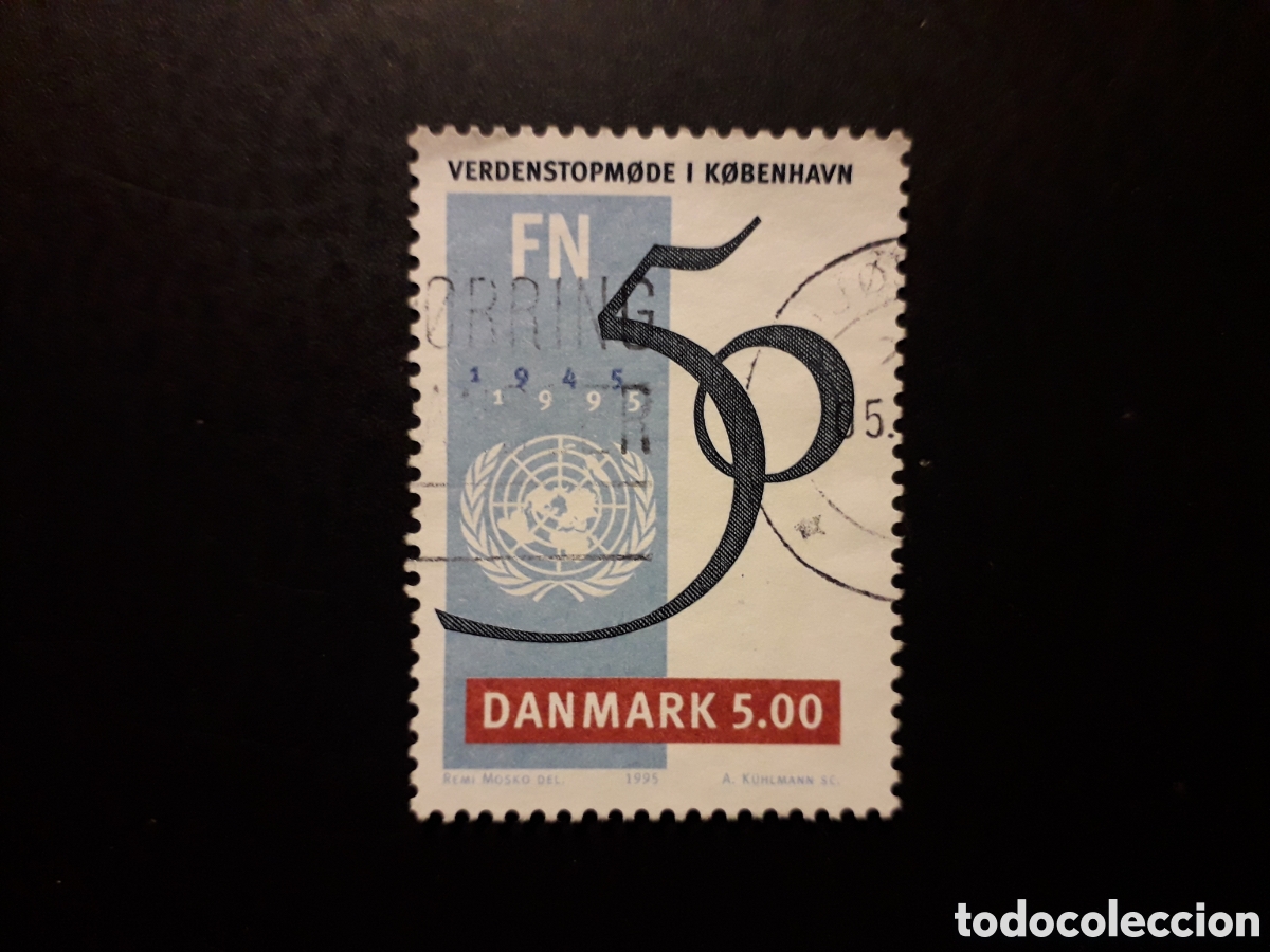 Sellos: DINAMARCA YVERT 1098 SERIE COMPLETA USADA 1995 50 A&Ntilde;OS DE LA ONU PEDIDO M&Iacute;NIMO 3&euro;