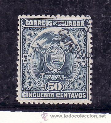 Sellos: ecuador  114 usada, escudo - Foto 1