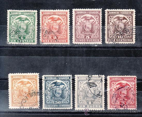 Sellos: ecuador 109/16 usada, escudo - Foto 1