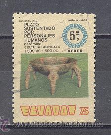 Sellos: ECUADOR 75, USADO - Foto 1