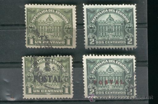 Sellos: ECUADOR.SELLOS. SOBRECARGA. POSTAL. - Foto 1