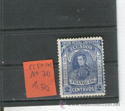 Sellos: SELLOS. ECUADOR. NUMERO 70 - Foto 1