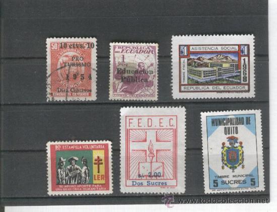 Sellos: ECUADOR. SELLOS BENEFICOS. - Foto 1
