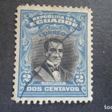 Sellos: ECUADOR,1911-1928,DIEGO NOBOA,SCOTT 201,YVERT 180,USADO,DENTADO 12,(LOTE AG)