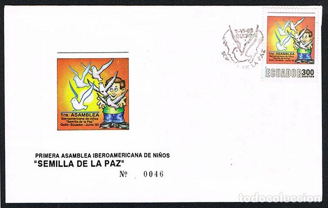 Sellos: Sobre Primer Dia 1993- ECUADOR - Foto 1
