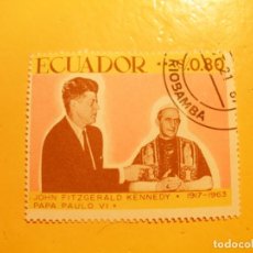 Sellos: ECUADOR - JOHN F. KENNEDY Y EL PAPA PABLO VI.. Lote 206823511