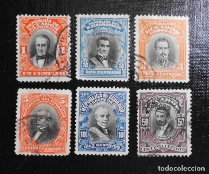 Sellos: ECUADOR 1907 - PRESIDENTES - Foto 1