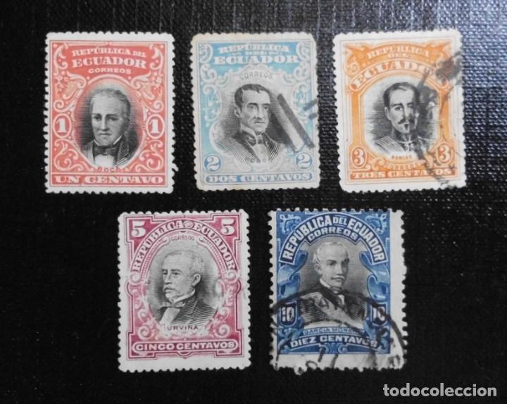 Sellos: ECUADOR 1907 - PRESIDENTES - Foto 1
