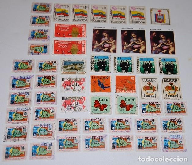 Sellos: LOTE DE 52 SELLOS DE ECUADOR - Foto 1