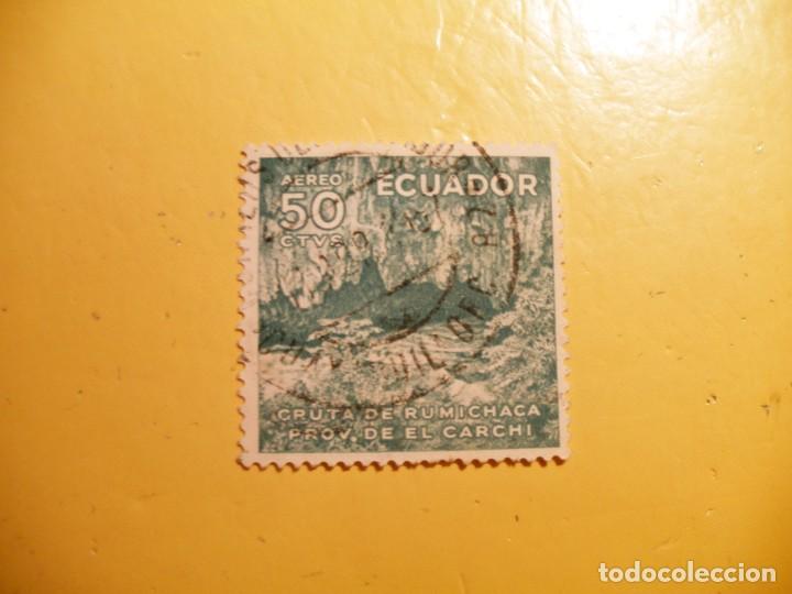 Sellos: ECUADOR - EL CARCHI - CUEVAS - GRUTA DE RUMICHACA. - Foto 1