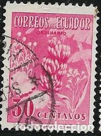 Sellos: ECUADOR YVERT 584,FLORA - Foto 1