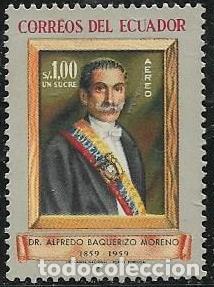 Sellos: ECUADOR A&Eacute;REO YVERT 344 - Foto 1