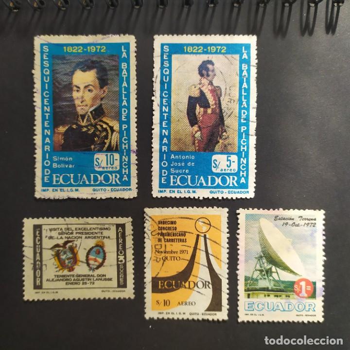 Sellos: ## Sello usado Ecuador 5 sellos ## - Foto 1