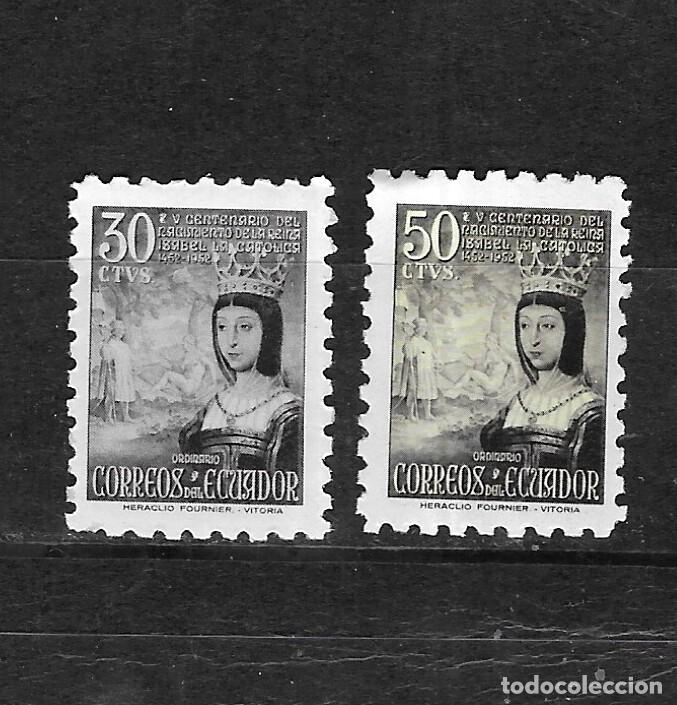 Sellos: ECUADOR N&ordm; 578 AL 579 (**) - Foto 1