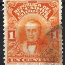 Sellos: ECUADOR 1915-28 - PRESIDENTE VICENTE RAMÓN ROCA - USADO. Lote 310509398
