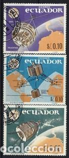 ECUADOR 1966 - CENTENARIO DE LA UIT, S.COMPLETA - USADOS (Sellos - Extranjero - América - Ecuador)